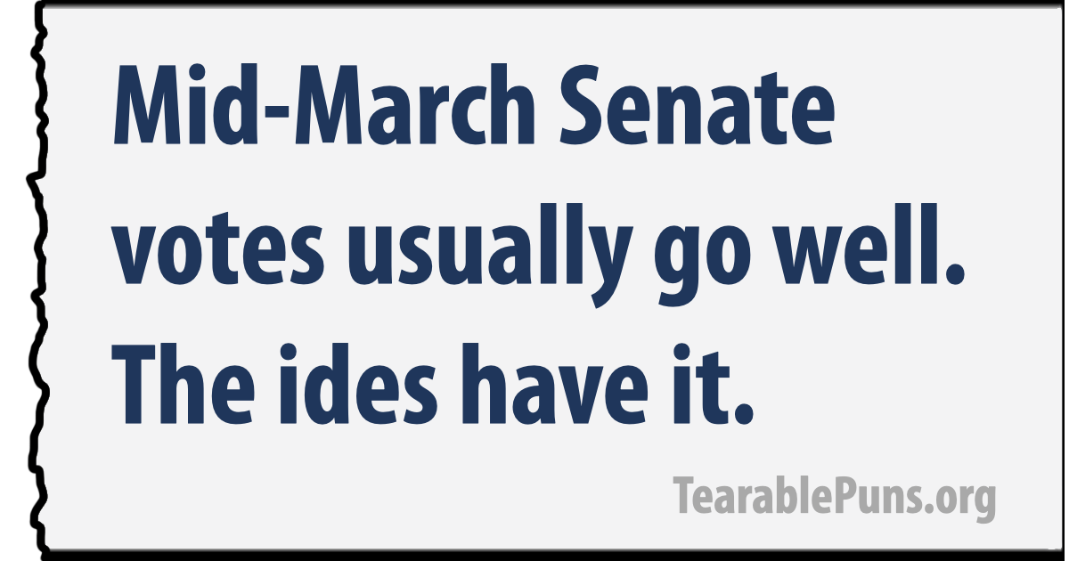 Mid-March Senate votes